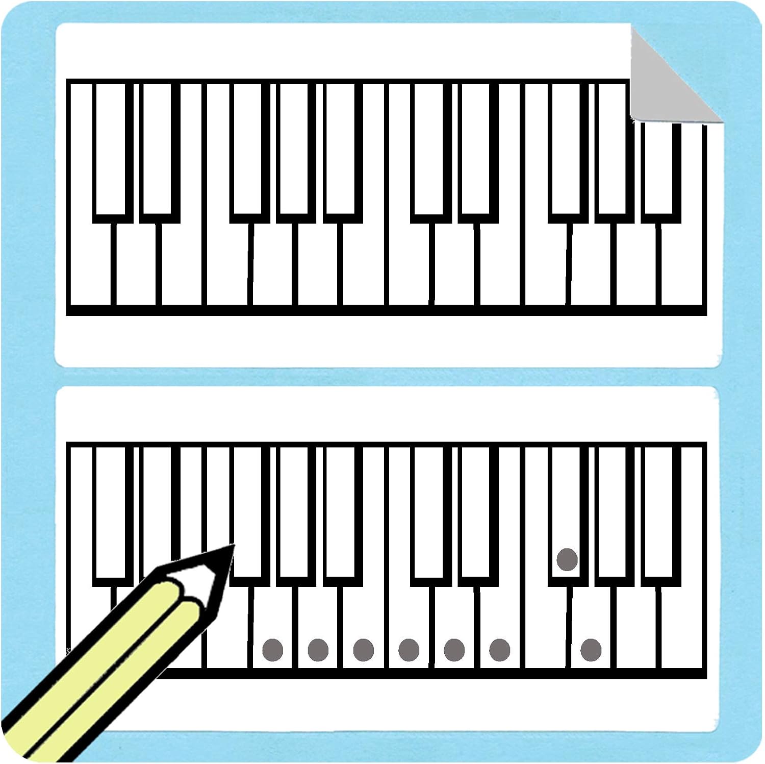 Autocollants Pour Piano 88 Touches - Étiquettes Notes Pour Débutants, Amovibles Et Faciles à Lire