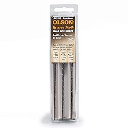 Olson Reverse Tooth Scroll Saw Blades 5″ Long