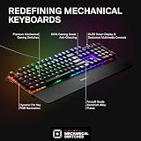 SteelSeries Apex 7 Mechanical Keyboard OLED Display Red Switch German QWERTZ view 3