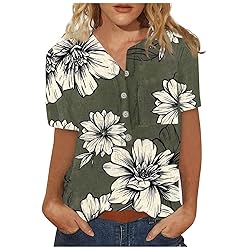 Dark Green Summer Tops for Women Trendy Spring