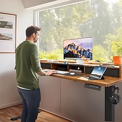 Marsail Electric Standing Desk with Dual