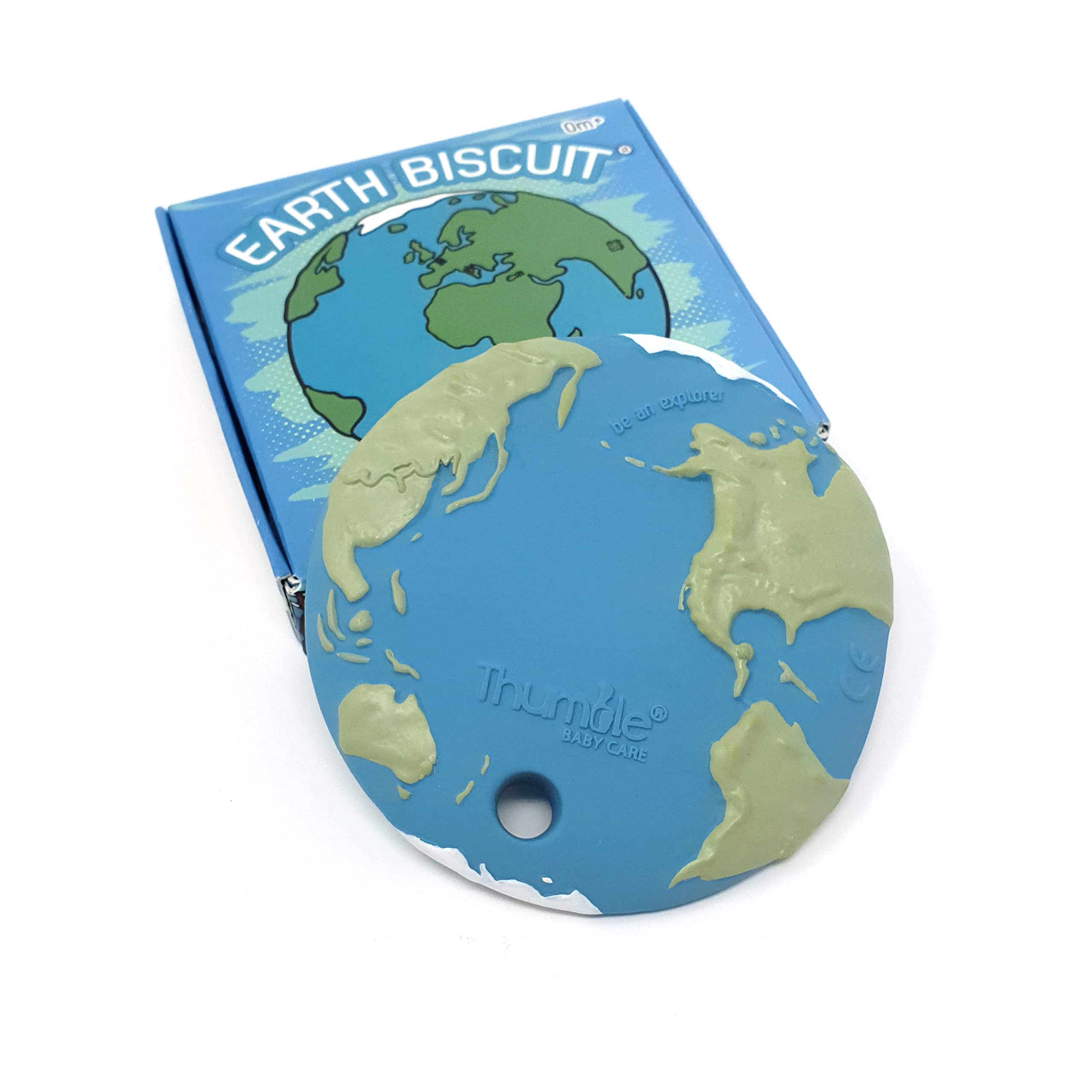 Earth Biscuit Natural Rubber Baby Toy for Teething, Bath time and Sensory Play