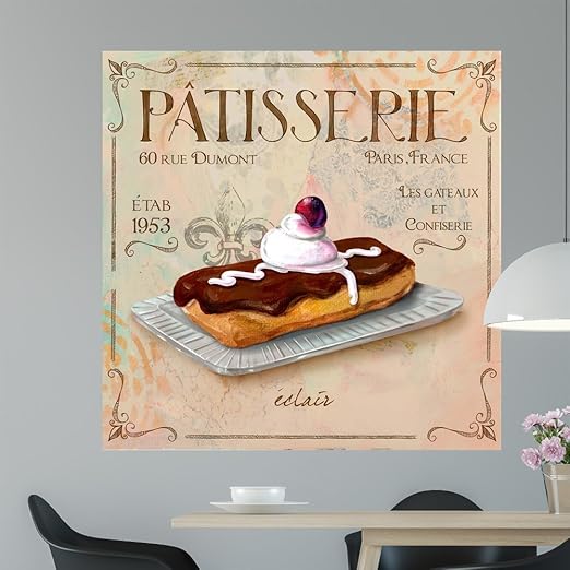 Amazon Com Wallmonkeys Patisserie Iii Wall Mural By Fiona Stokes