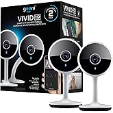 Geeni Vivid Outdoor Smart Security Camera, 1080p HD Wi-Fi Surveillance with Motion Detection, Weatherproof, Night Vision, Two