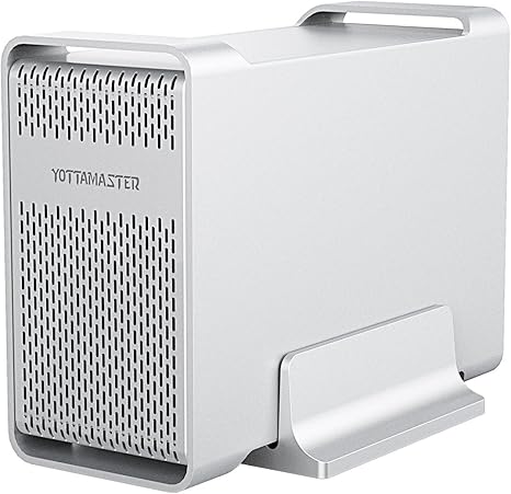 Raid & 20TB] Yottamaster Aluminio 2 Bahías Raid 3.5