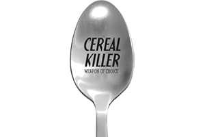 Laser Engraved Cereal Killer Stainless Steel Spoon - Unique Funny Gifts