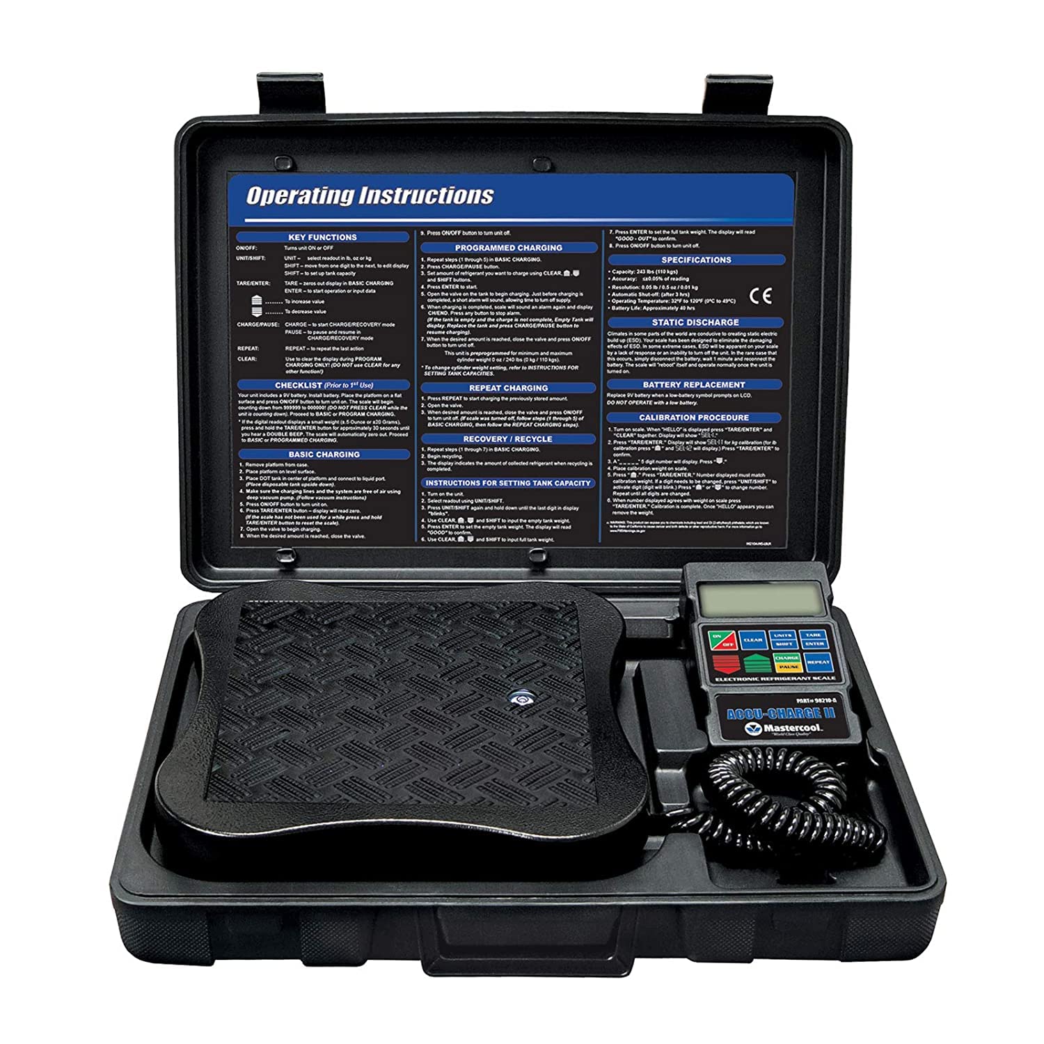 Mastercool ACCU CHARGE II SCALES