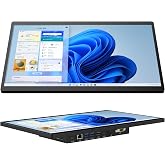 15.6" Industrial Touch Panel Monitor All-in-One Tablet PC, Open Frame Display Win 11 Pro Fanless Computer with Celeron N5095 8GB RAM 128GB ROM, 1920*1080 IPS, VESA Mount for Kiosk Automation POS