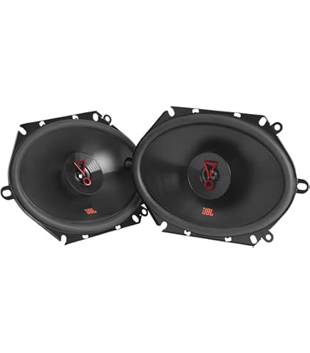 JBL Stage 8602 2-Way Car Speaker Set by Harman Kardon - 180 Watt Oval Car Speakers Boxes - Large 15 x 20 cm, Black