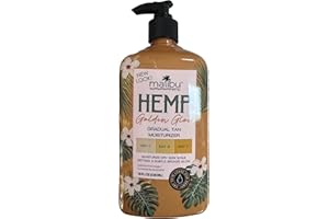 Malibu Hemp Golden Glow Gradual Tan Moisturizer, 18 fl oz