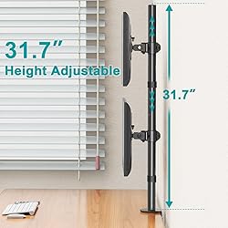 MOUNT PRO Vertical Dual Monitor Stand, Stacked