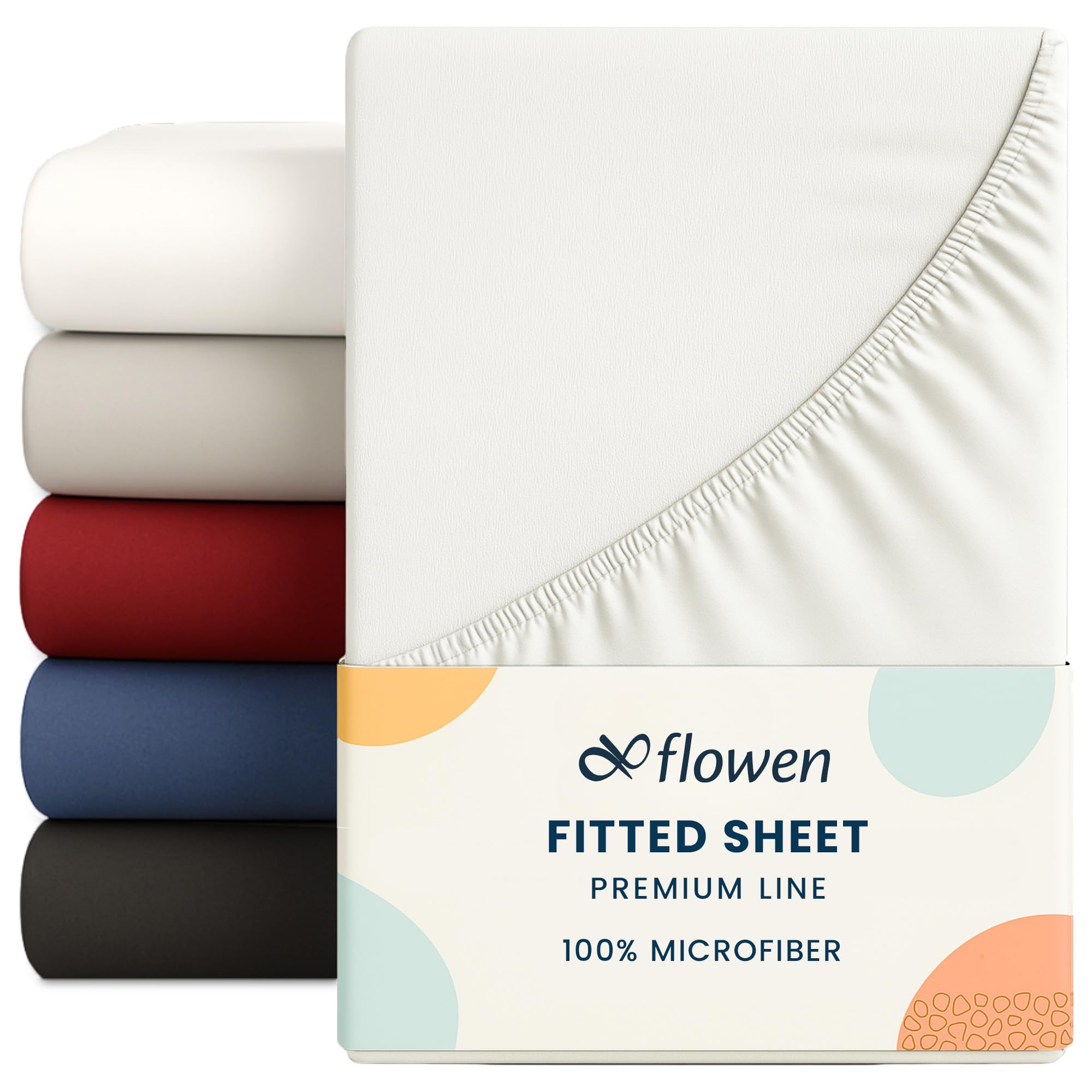 Small Double Fitted Sheet for Size 120x190 cm in White Microfiber Bottom Fitted Sheet Deep Pocket 12 inch (up to 30cm) in Soft Brushed Microfiber Fabric Easy Care Shrinkage and Fade Resistant