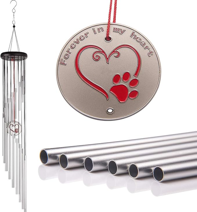 dog wind chime memorial