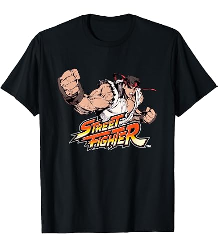 Amazon.com: Street Fighter II RYU (Hadoken) T-Shirt : Clothing