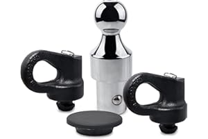 MICCIKA 60692, Puck System Gooseneck Hitch Ball Kit, 30000 Lbs GTW/ 7500 Lbs VTW, 2-5/16 Inch Ball, Fit for 2016-2024 Chevrolet Silverado, 2013-2024 Ford F250 F350 F450,GMC Sierra & Nissan Titan XD