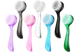 Beomeen 7 Pack Facial Cleansing Brush, Facial Exfoliating Brush Face Wash Scrub Exfoliator Brush for Makeup Skincare Removal (Multicolored)