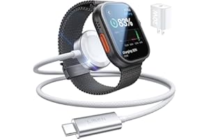 LISEN 2025 Upgraded 5W for Apple Watch Charger Fast Charging USB C iWatch Charger Block Magnetic Charging Cable for iWatch Se