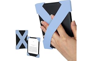 Strapsicle Silicone Hand Straps, Accessory for Kindle Paperwhite 6.8–7" (2021–2024) and Kobo Aura HD, 2‑Pack, Bondi Blue