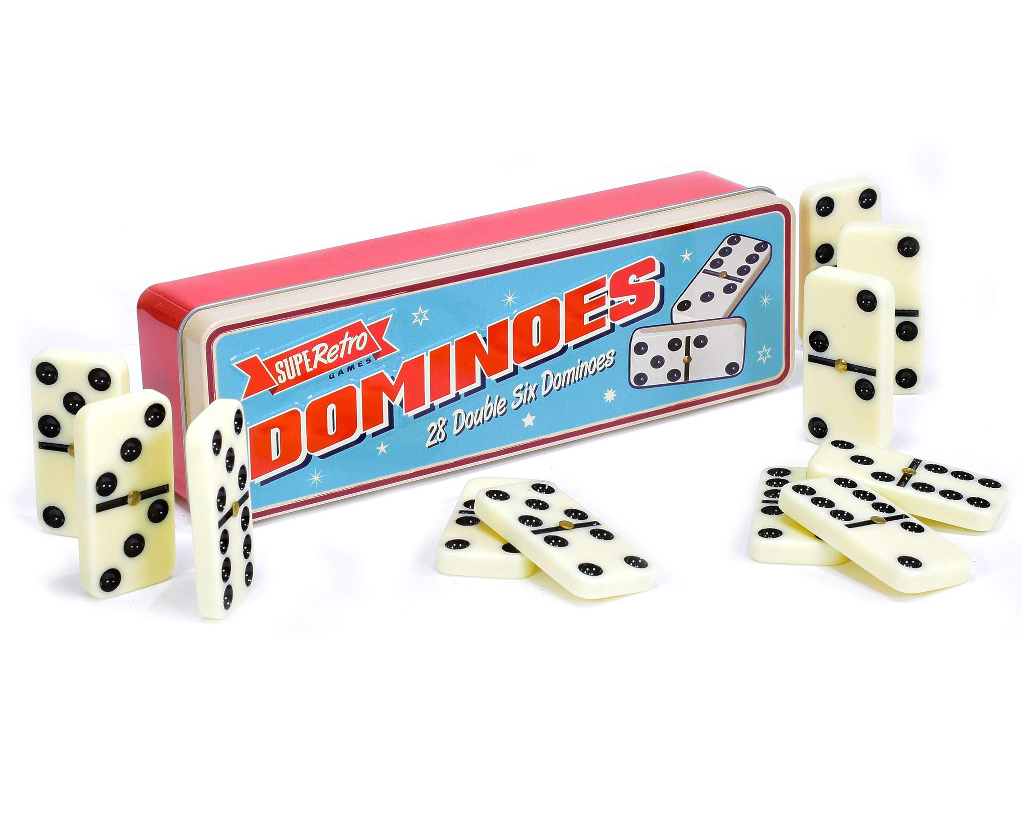 KandyToys SupeRetro 28 Dominoes in Tin Gift Set