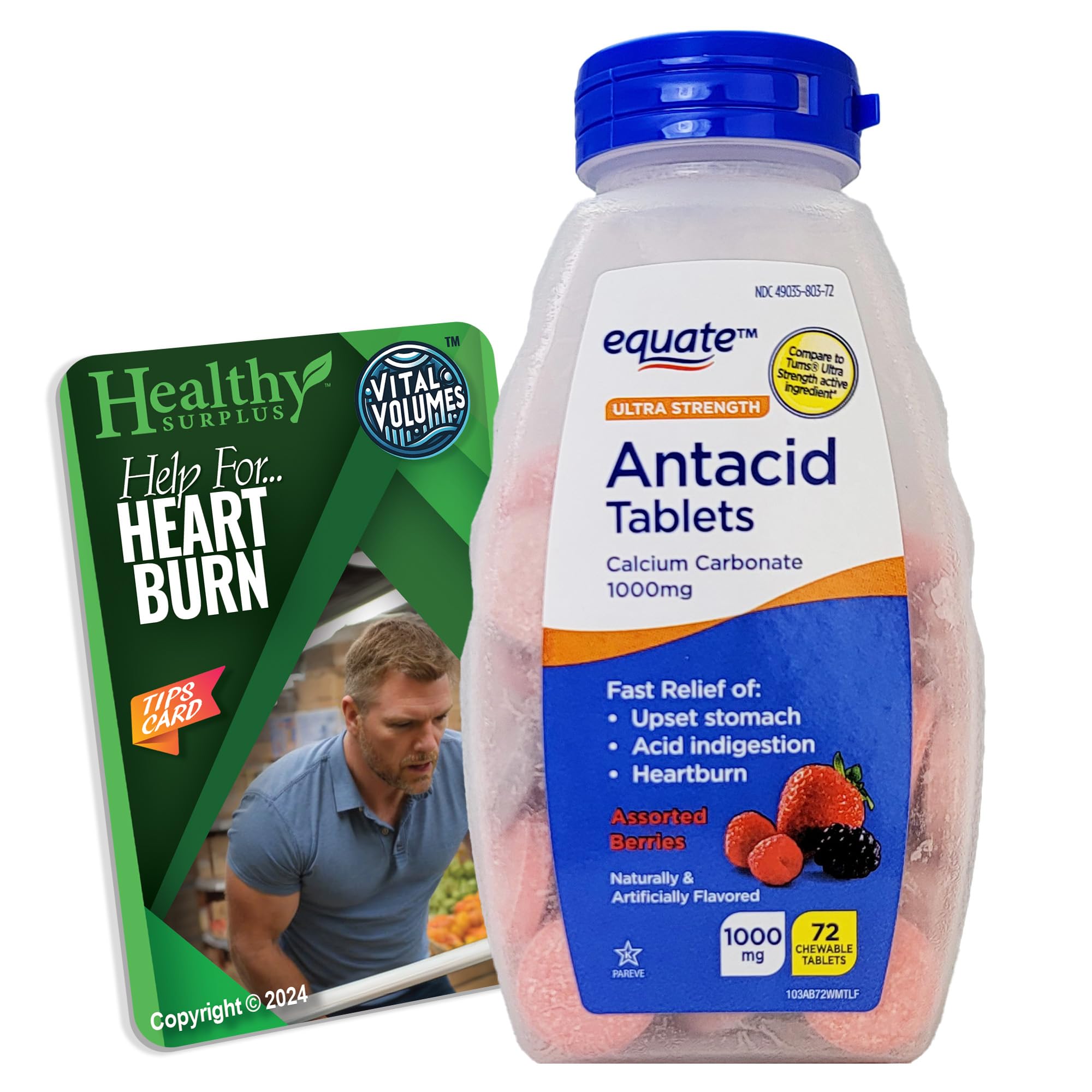 Ultra Strength Antacid Tablets - Calcium Carbonate