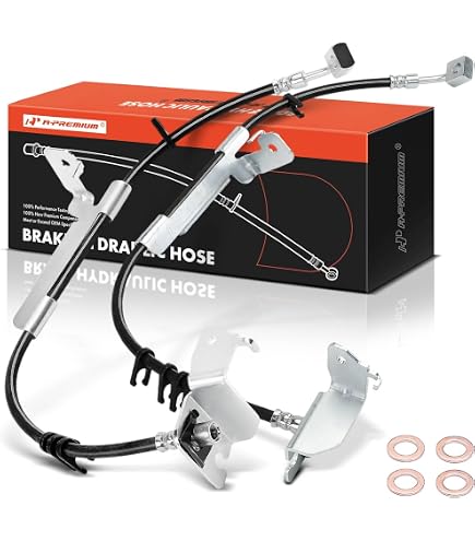 Rear Brake Flexi Hose For Audi A3 2003-2012 - TRW Caliper Compatible BFH4366A - Bremtech New Pair