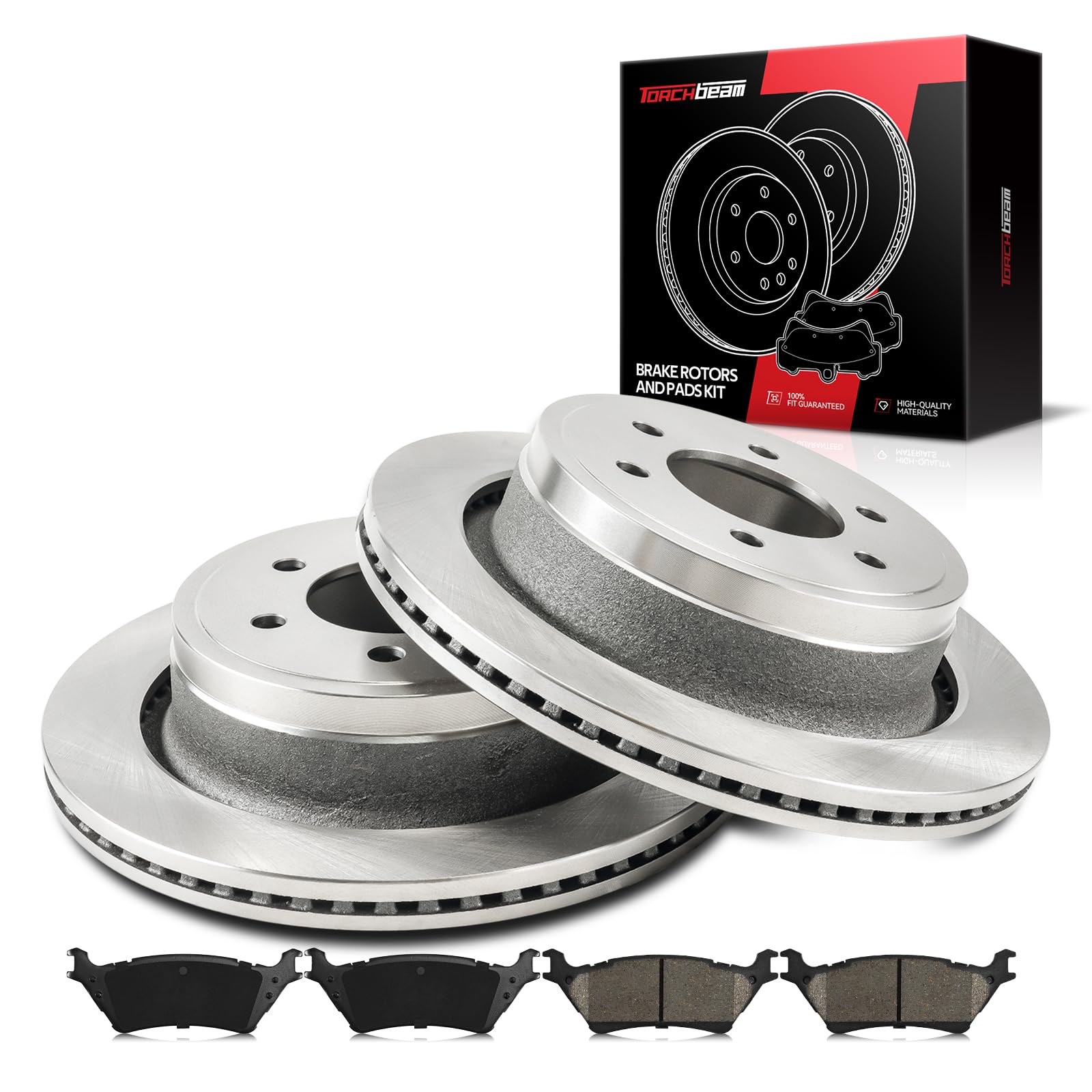 Torchbeam Rear Brakes and Rotors Kit Rear Brake
