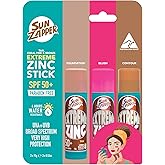 Sun Zapper Extreme Zinc Sunscreen Stick Beauty Pack – SPF 50+ Sunblock in Tan, Bronze & Pink – Made in Australia