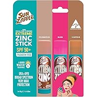 Amazon.com: Sun Zapper Extreme Zinc Stick Triple Pack – SPF 50+