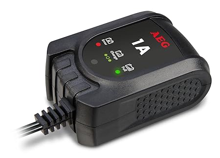 AEG Automotive 97175 Microprozessor Batteriepulser MB 1.0, 12 Volt Batterietrainer 4 stufig, Dauererhaltungsladegerät mit Sic