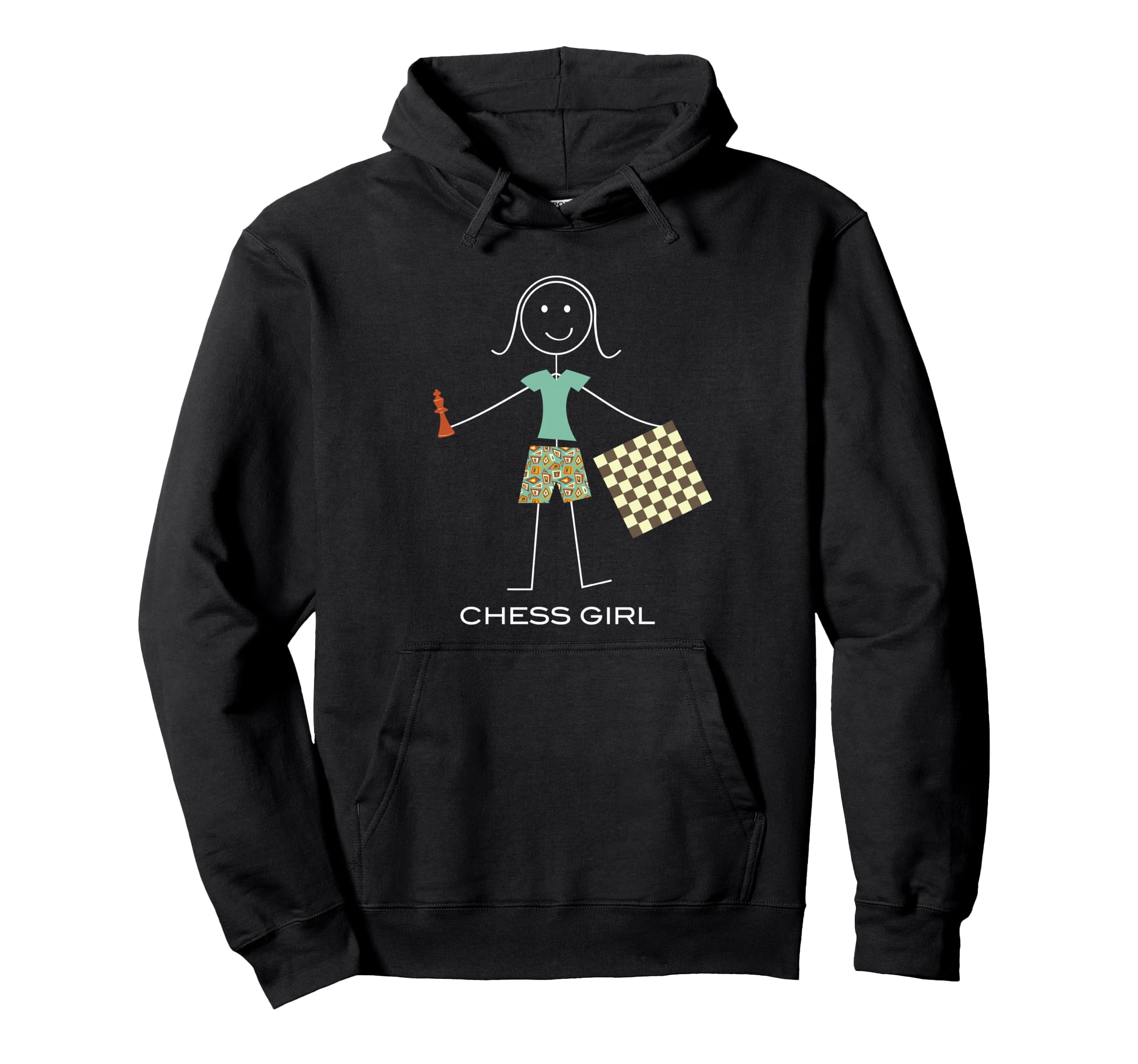 Funny Womens Chess Girl Chess Player Pullover Hoodie