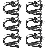Retevis Walkie Talkie Earpiece with Mic, Volume Adjustment, C-Type Earhook, for Retevis RT21 RT68H H777, Compatible with Baof
