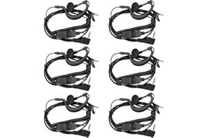 Retevis Walkie Talkie Earpiece with Mic, Volume Adjustment, C-Type Earhook, for Retevis RT21 RT68H H777, Compatible with Baof