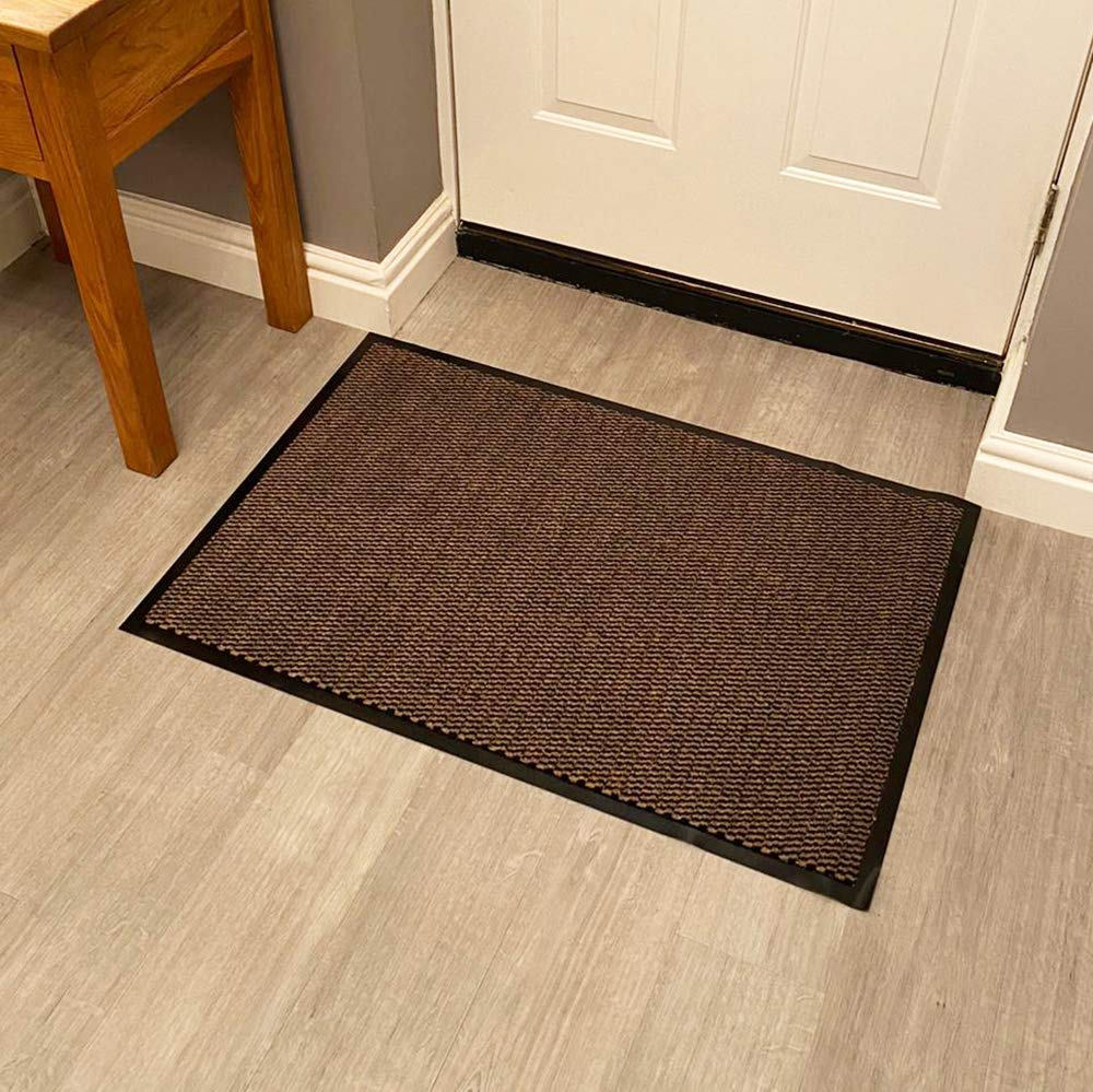 The Shopfitting Shop Dirt Trapper Door Mat Indoor & Outdoor - Non Slip Rubber Backing Carpet and Floor Mat for Home, Kitchen & Offices Multi Colour and Sizes Heavy Duty (Beige, 60cm x 90cm)