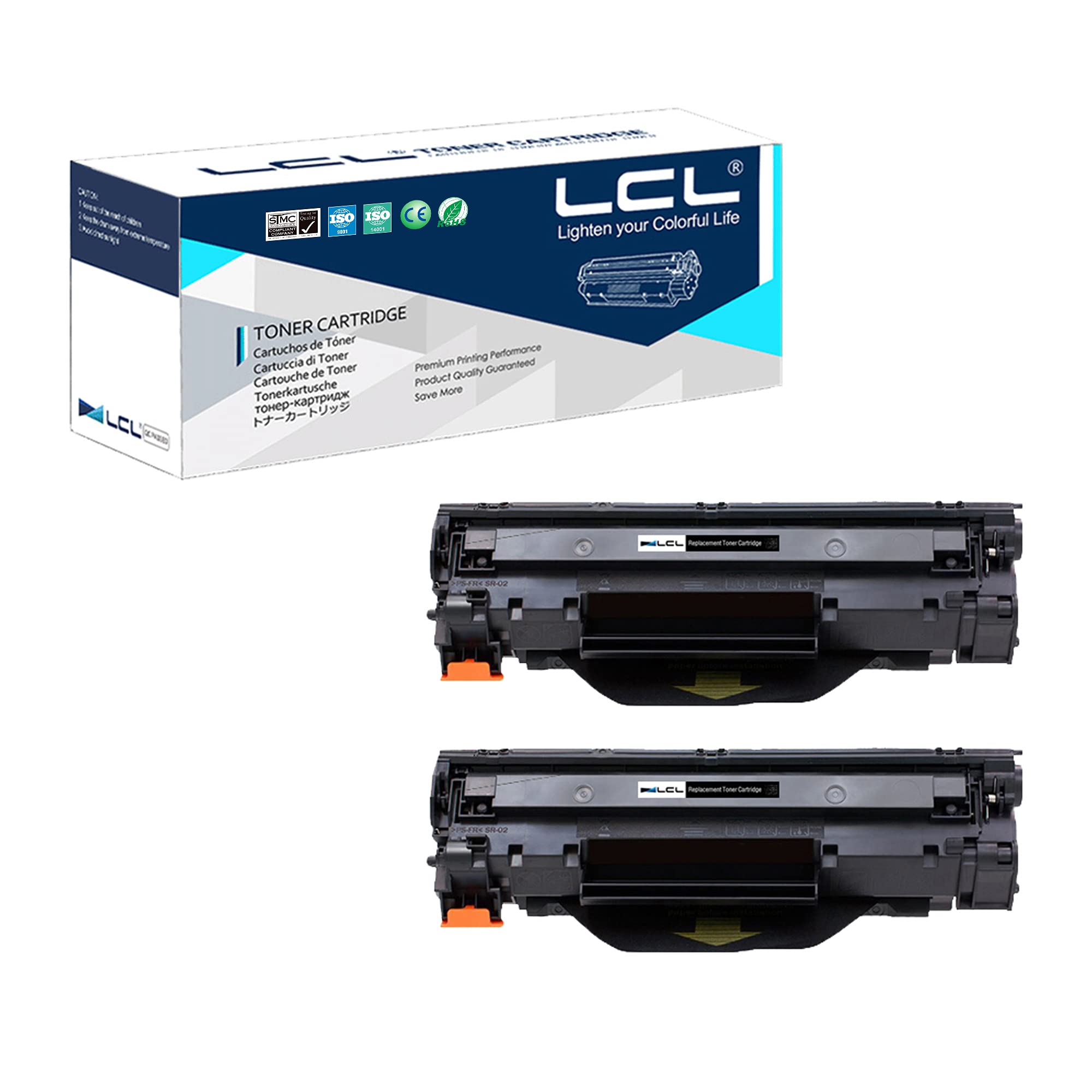 LCL CF279A Toner Cartridge Replacement for HP 79A 279A CF279A Replacement for HP LaserJet Pro M12w M12 M12a MFP M26nw MFP M26 (2 Black)