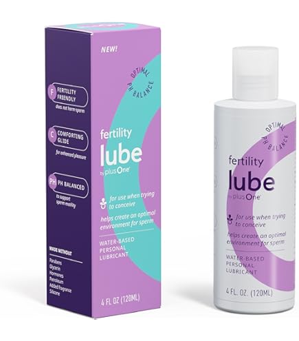 Amazon.com: plusOne Fertility Lube Sperm-Friendly Personal Lubricant for Couples Trying to Conceive pH-Balanced to Mimic Fertile Cervical Mucus Supports Sperm Motility Water-Based & Paraben-Free 4 fl oz : Amazon.com: plusOne Fertility Lube Sperm-Friendly Personal Lubricant for Couples Trying to Conceive pH-Balanced to Mimic Fertile Cervical Mucus Supports Sperm Motility Water-Based & Paraben-Free 4 fl oz :