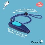 Coachi Whizzclick 2 in 1 Clicker and Whistle Dog Training Aid Reflective Lanyard view 4