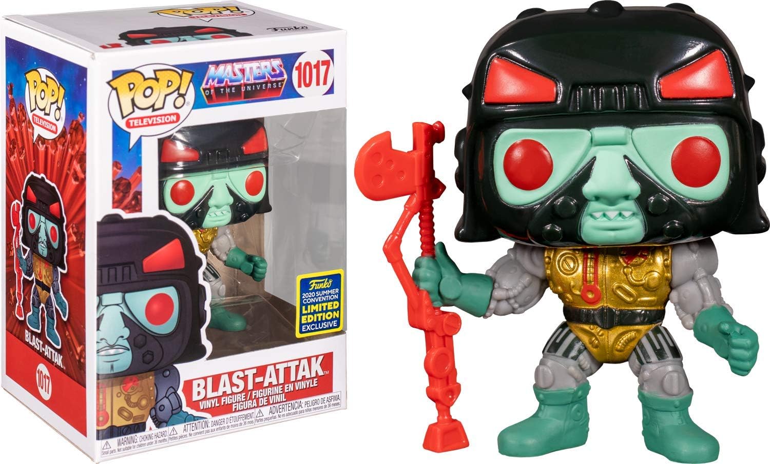 Funko Pop! TV: Masters of The Universe - Blast-Attak, Multicolor 2020 Summer Convention Exclusive - Image 4