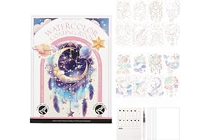 Breathly Creative Stress Relief Kit, 2026 New Paint Art Watercolor Books Painting Kit,Watercolor Coloring Book for Adults, DI