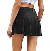 Oyamiki Athletic Skorts for Woman Trendy High Waisted Skirts Pleated Golf Tennis Skirt Flowy Skort with Pockets Chic Clothing