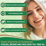 NOVEHA Tea Tree Coconut Oil Eyelid Lash Wipes 60 Count Demodex Blepharitis Itchy view 4