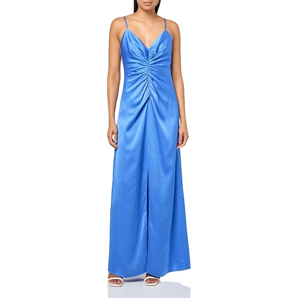 Amazon.com: ASTR the label Women's Cannes Satin Bustier Maxi Dress (Large,  Denim Blue) : Clothing, Shoes & Jewelry