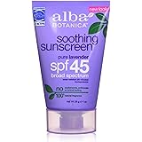 Alba Botanica Alba very emollient sunscreen pure lavender spf45 1oz, 1 Ounce (AL01393)