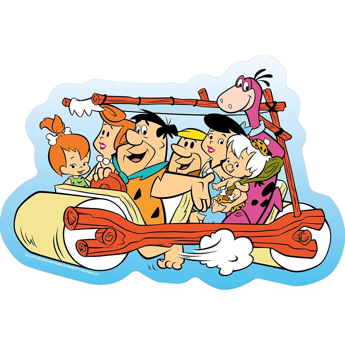 Photo 1 of Licenses Products Hanna Barbera Flintstones Car Sticker