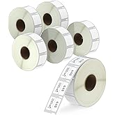BETCKEY - Compatible DYMO 30333 (1/2" x 1") Extra Small 2-Up Multipurpose Labels - Compatible with Rollo, DYMO Labelwriter 45