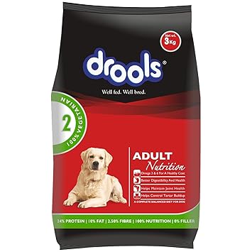 Drools 100% Vegetarian Adult Dog Food, 3kg