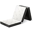 Cozzzi Trifold Foldable Mattress for Floor and Traveling with Removable Cover - Lightweight and Portable Foldable Mattress for Adults & Kids - Compact and Easy to Storage (75in x 25in x 4in)