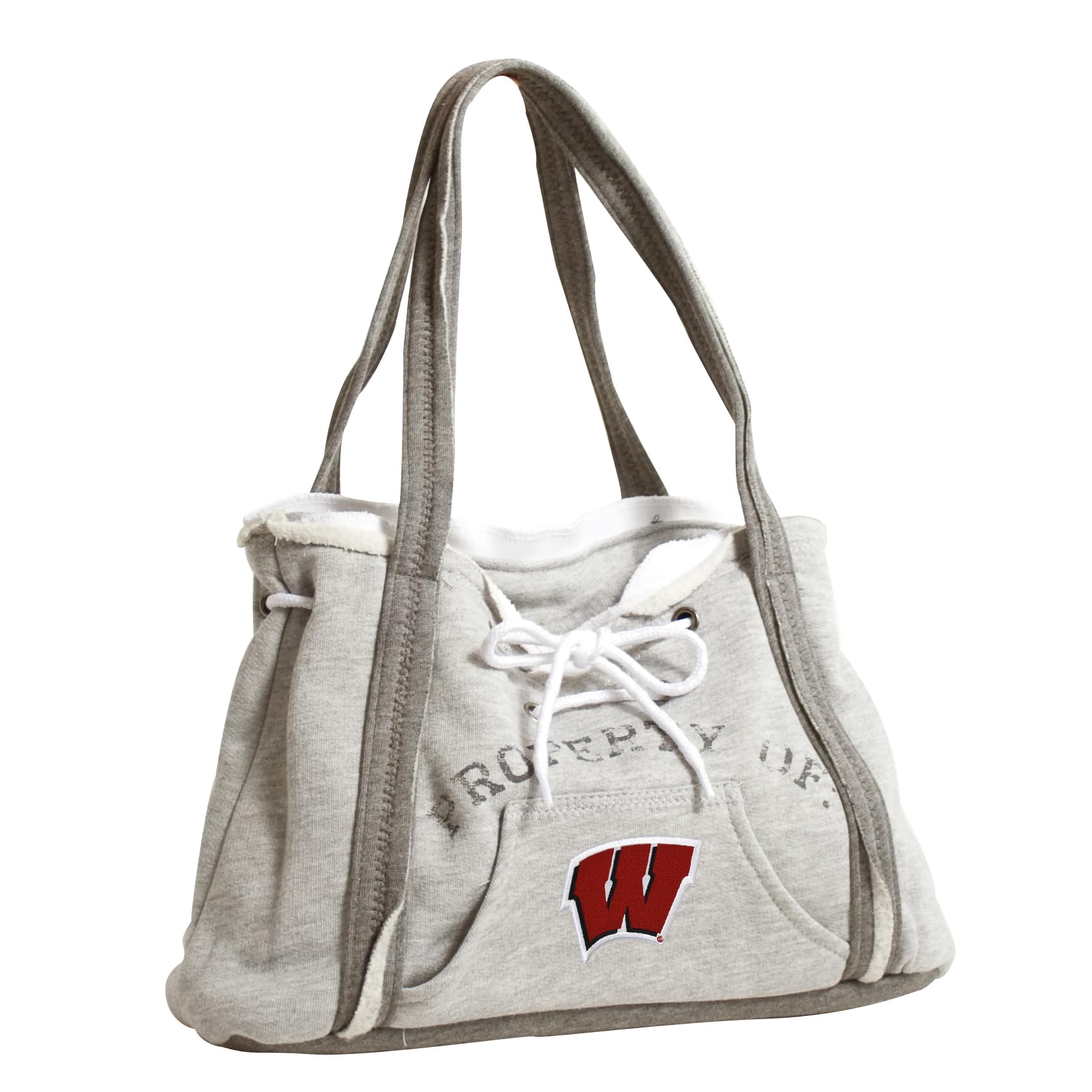Little Earth Productions Women's NCAA Hoodie Purse, Wisconsin Badgers, 9.5” x 15.5” x 4”