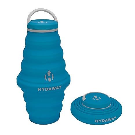 Hydaway Collapsible Water Bottle Cap Lid Ultra Packable Travel Friendly Food Grade Silicone