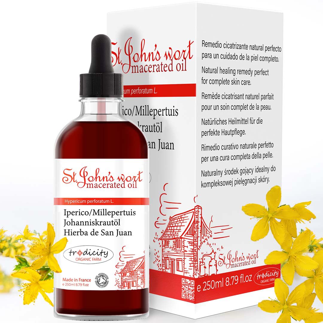 St Johns Wort Muscle & Joint Massage Therapy Oil. Firming Anti Celullite Body Oil. Pregnancy Stretch Mark. Body, Face and Hair Moisturiser Oil. Anti Aging Night Serum 250 ml
