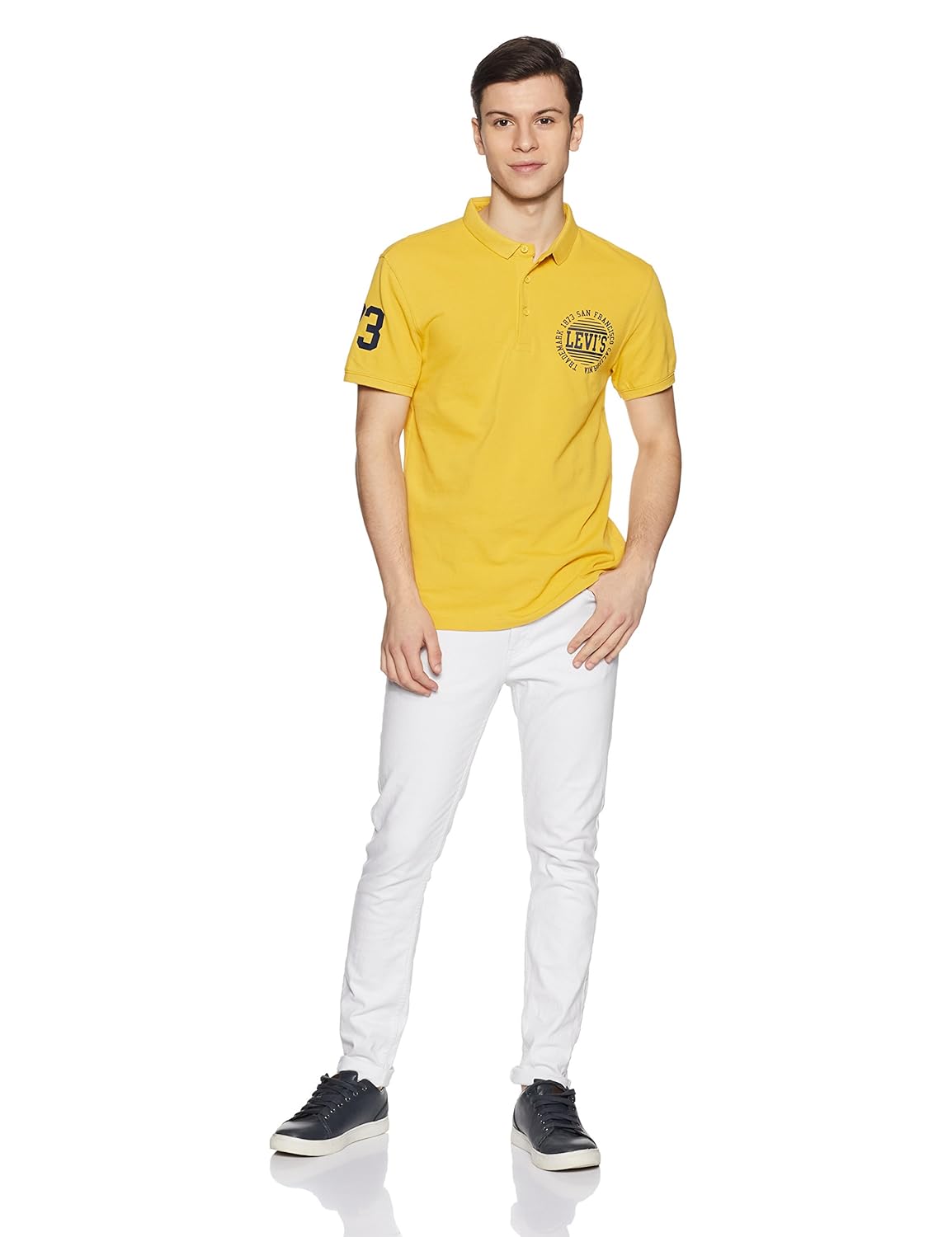 levi's men's plain regular fit polo
